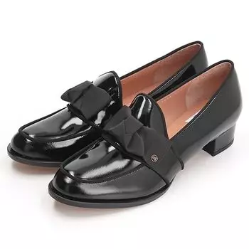 on Loafers Ribbon Motif Heel Up Loafers 2828 B Glass cm E [Lanvin Blue] Women s 24.5