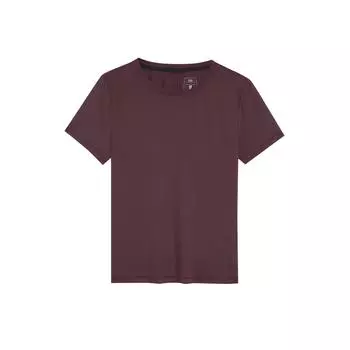 On Movement T Удобная Приятная к коже Мягкая Повседневная Футболка с коротким рукавом Обычная Женская Футболки Коричнево-красный 1WE30380398 L