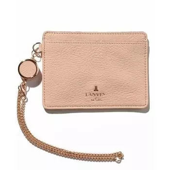 on Pass Case Pink Beige 3 [Lanvin Bleu] 483226-43 Women s