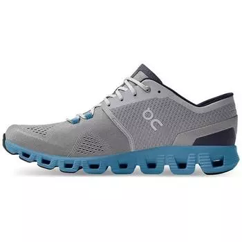 On Running Cloud X Alloy Grey Niagara Blue Мужские кроссовки 40.99038 42