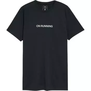 On Running Удобная мягкая влагоотводящая футболка с коротким рукавом для мужчин, черный цвет 1ME30370553 XS