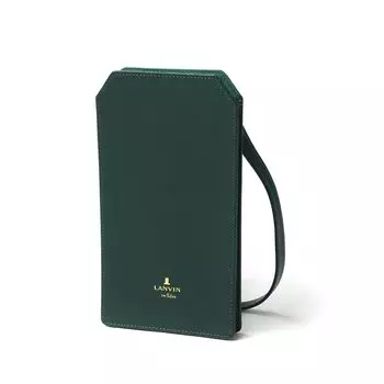 on Smartphone Shoulder Luxembourg Deep Green [Lanvin Blue] Women s