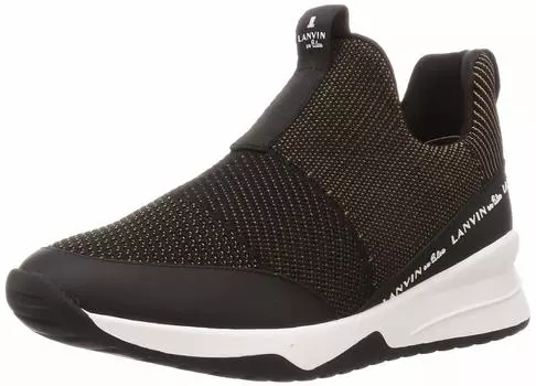 on Sneakers 2618 Black Combination cm E [Lanvin Blue] Women s 22.5
