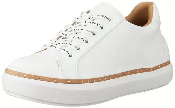 on sneakers for women 2490 White H cm E [Lanvin Blue] Lace-up 24.5
