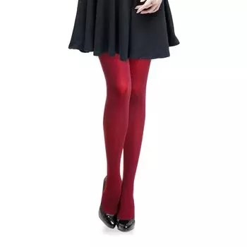 On Supply 80 Denier Rose Tone Wine Red Tights Women s (OA-434B)