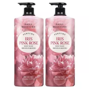 On the Body Daily Moisture Perfume Body Wash Iris Rose Fragrance, 1.1L, 2 units