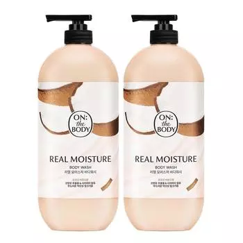 On the Body Real Moisture Body Wash Coconut Almond Fragrance, 865ml, 2 units