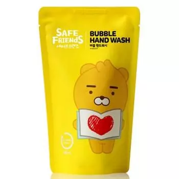 On the Body Safe Friends Bubble Антибактериальное средство для мытья рук Little Ryan Powder Scent Refill, 400 мл, 1 шт.