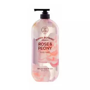 On The Body Super Botanic Body Wash - Аромат розы и пиона (900 г)