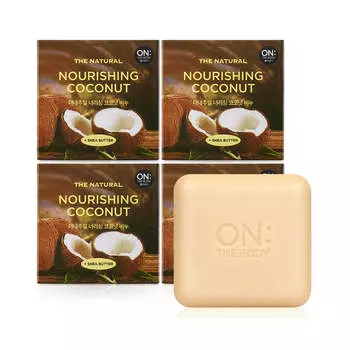 На теле натуральное расслабляющее кокосовое мыло 90 г*4 шт/8 шт 4Pcs