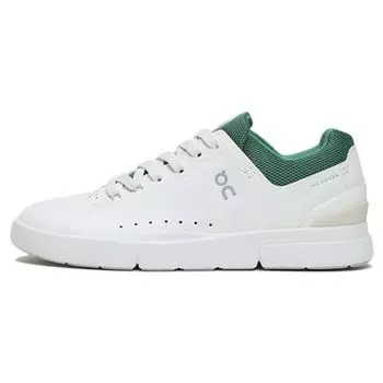 On The Roger Advantage Кожаные противоскользящие амортизирующие низкие кроссовки Женские кроссовки Белый Зеленый 48.98514 37
