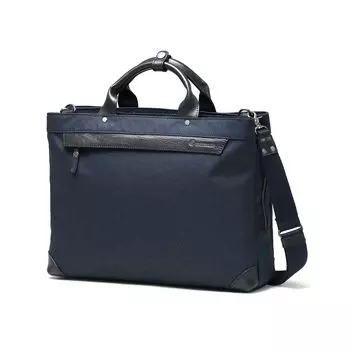 on time business bag polyester water repellent A4 navy [Mustache] men s women s JMH-2570