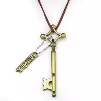 On Titan Attack Eren Underground Key Necklace With Alloy Pendant Cosplay For