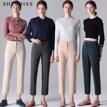 Она мисс Дороти базовые простые брюки Light pink (LP)/55