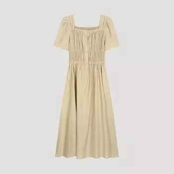 Она мисс курение платье с квадратным вырезом Swwopo22240 фунтов light beige/55