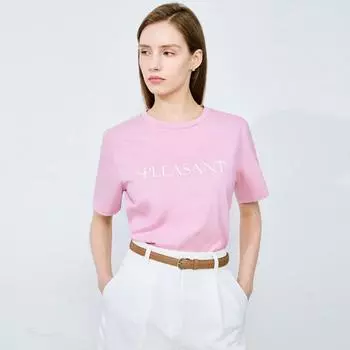 Она мисс минималистичный надпись футболка с коротким рукавом SSjTSo22020 blacks/55