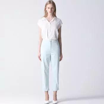 Она мисс повседневные брюки с накладными карманами Light blue (LL)/55