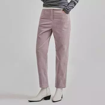 Она мисс Вельветовые прямые брюки SwwSln42070 Ivory/44