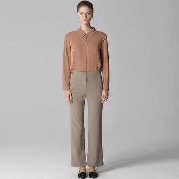 Она пропускает брюки с разрезом внутри Цена аренды 168 000 вон beige (BE)/55