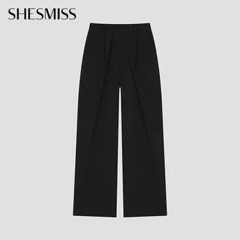 Она пропускает свободные карманы Широкие брюки SwwSlo22170 Bk blacks/44