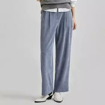 Она пропускает вельветовые брюки с окантовкой сзади SwwSln42030 light pink/44