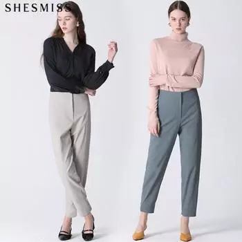 Она S Miss Back Banding Jogger Slacks брюки Graymint (GM)/66