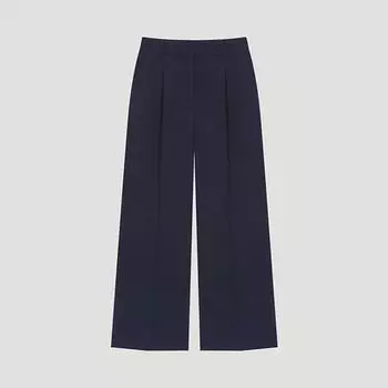 Она S Miss Basic One Tuck Wide Set Up брюки SwSSlo21040 Dn DARK NAVY/77