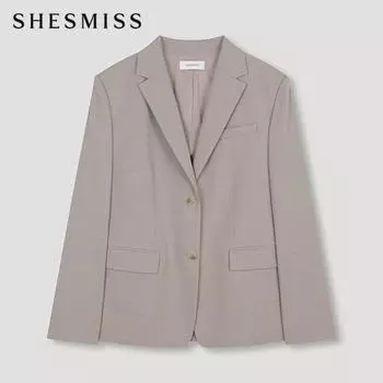 Она S Miss Basic Two Button Setup Jacket SwSjkn31040 Я MELANGE BEIGE/55
