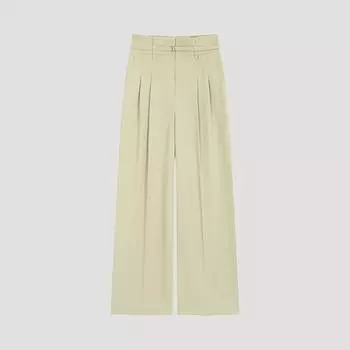 Она S Miss Belted Pin Tuck Широкие брюки SwwSlo21080 Be beige/44