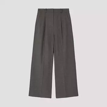 Она S Miss Daily One Tuck Прямые брюки SwwSlo42010 Мб melange brown/44