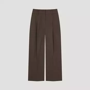 Она S Miss Daily One Tuck Прямые брюки SwwSlo41050 Dw dark brown/44