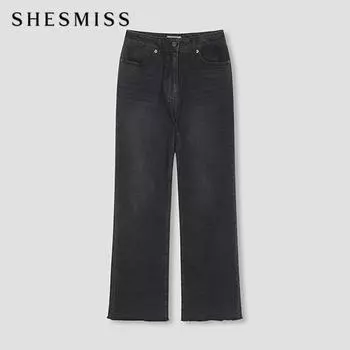 Она S Miss Frayed Bootcut Denim Pants SSmSln32040 Bk blacks/55