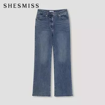 Она S Miss Frayed Bootcut Denim Pants SSmSln32040 Bl Blue/55