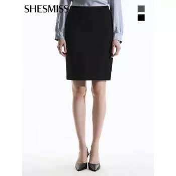 Она S miss H Line Мини-юбка SwSSkn32010 MELANGE GRAY/55