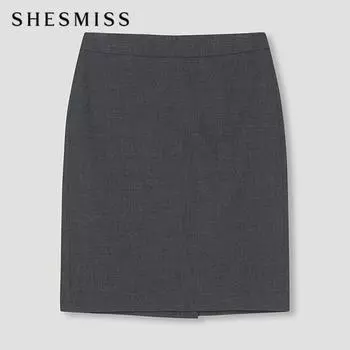Она S miss H Line Мини-юбка SwSSkn32010 Mg MELANGE GRAY/55