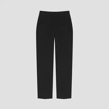 Она S Miss Минимальная задняя полоска Узкие брюки SwwSlo12010 Bk blacks/44