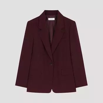 Она S miSS Надпись Single One Button Jacket Swwjko22010 Wi wines/55