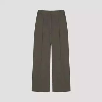 Она S miss One Tuck Прямые брюки SwSSlo22010 Dw dark brown/55