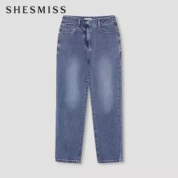 Она S Miss Полумешковатые джинсовые брюки SSmSln42040 Bl Blue/55