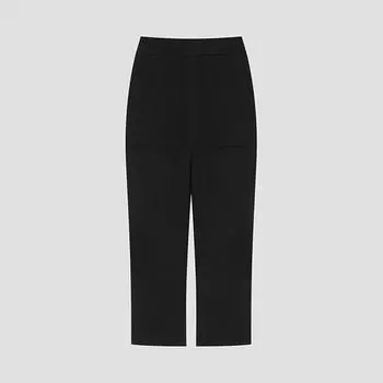 Она S miss шерстяная смесь трикотажные брюки SSkSlo42020 Bk blacks/55