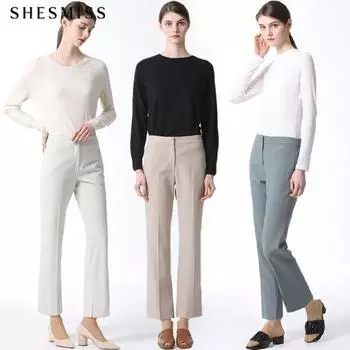 Она S Miss Slit Point Bootcut брюки Graymint (GM)/55