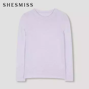 Она S Miss Slub Knitting Футболка SSjTSo12010 Lv light violet/55