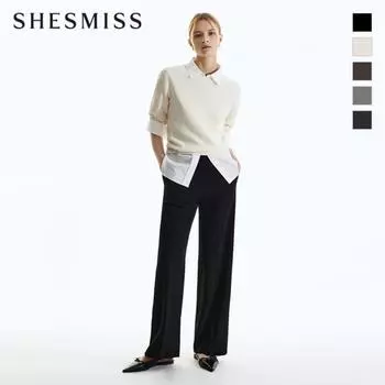 Она S miss Solid свободные брюки SwwSln32040 creamy/55