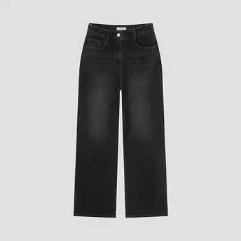 Она S Miss Straight Washed Denim Pants SSSmSlo42120 Bk blacks/55