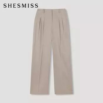 Она S пропустила два широких брюк SwwSln41040 Be beige/55