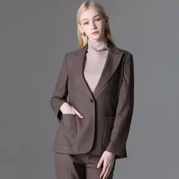 Она S пропустила карман на одну пуговицу пиджак цена 328 000 вон MELANGE BROWN (MB)/55