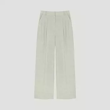 Она S пропустите один защип прямые брюки SwSSlo22010 Я MELANGE BEIGE/44