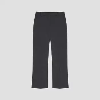 Она S пропустите сплошные прямые брюки SwSSlo21030 Ch charcoal/55