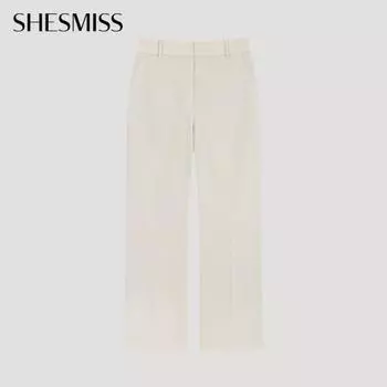 Она скучает по базовым полуприлегающим брюкам SwwSlo22120 фунтов light beige/55