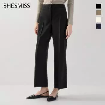 Она скучает по базовым широким брюкам SwwSlo11070 creamy/44